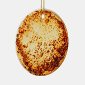 Merry Crustmas Funny Pizza Weihnachten Keramik Ornament (Rechts)