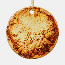 Merry Crustmas Funny Pizza Weihnachten Keramik Ornament