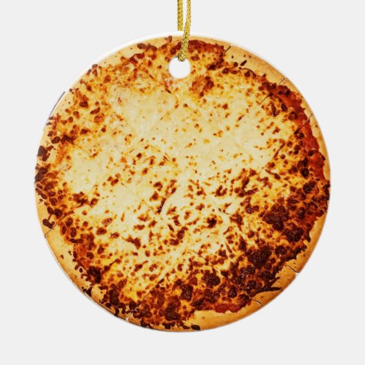 Merry Crustmas Funny Pizza Weihnachten Keramik Ornament (Vorne)