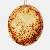 Merry Crustmas Funny Pizza Weihnachten Keramik Ornament (Links)