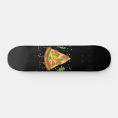 MERRY CRUSTMAS lustige Weihnachts Pizza Pub Skateboard (Horizontal)
