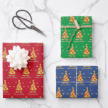 Merry Crustmas - Pizza Christmas Geschenkpapier Set<br><div class="desc">Merry Crustmas - Pizza Christmas Wrapping Paper Sheets</div>