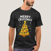 Merry Crustmas - Pizza Lover's Christmas Vibes T-Shirt (Vorderseite)