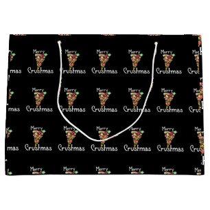 Merry Crustmas Pizza Weihnachten Große Geschenktüte