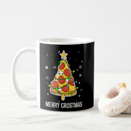 Merry Crustmas Pizza Weihnachtsbaum Weihnachtsgesc Kaffeetasse