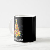 Merry Crustmas Pizza Weihnachtsbaum Weihnachtsgesc Kaffeetasse (Vorderseite Links)
