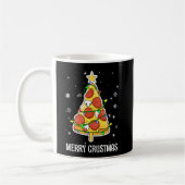 Merry Crustmas Pizza Weihnachtsbaum Weihnachtsgesc Kaffeetasse (Links)