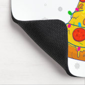 Merry Crustmas Pizza Weihnachtsbaum Weihnachtsgesc Mousepad (Ecke)