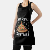 Merry Crustmas Pizza Weihnachtsbaum Weihnachtsgesc Schürze (InSitu)