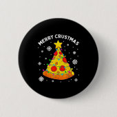 Merry Crustmas Zza Christmas Tree Xmas Kids Men Button (Vorderseite)