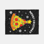 Merry Crustmas Zza Christmas Tree Xmas Kids Men Fleecedecke (Vorderseite (Horizontal))