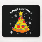 Merry Crustmas Zza Christmas Tree Xmas Kids Men Mousepad (Vorne)
