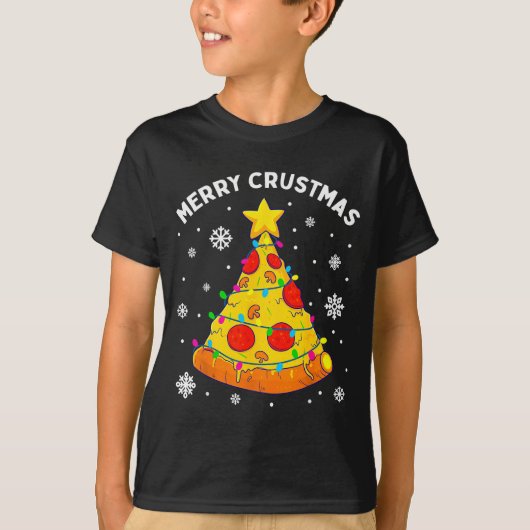 Merry Crustmas Zza Christmas Tree Xmas Kids Men T-Shirt (Vorderseite)