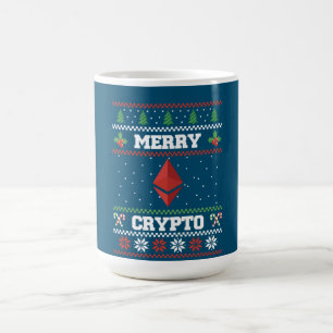 Merry Crypto Ethereum Ugly Christmas Sweater Kaffeetasse