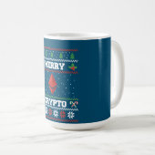 Merry Crypto Ethereum Ugly Christmas Sweater Kaffeetasse (VorderseiteRechts)