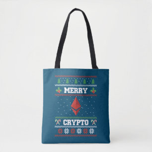 Merry Crypto Ethereum Ugly Christmas Sweater Tasche