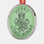 Merry Cthulhumas Cthulhu Lovecraft Ornament Aus Metall (Links)
