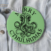 Merry Cthulhumas Lovecraft Cthulhu Button (Beispiel)