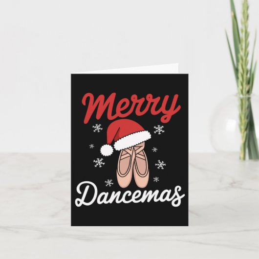 Merry Dancemas Ballet Dancer Dozentin Weihnachtsma Karte (Vorderseite)