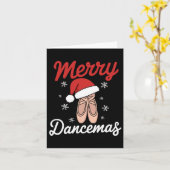 Merry Dancemas Ballet Dancer Dozentin Weihnachtsma Karte (Gelbe Blume)