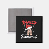 Merry Dancemas Ballet Dancer Dozentin Weihnachtsma Magnet (Vorderseite/Rückseite)