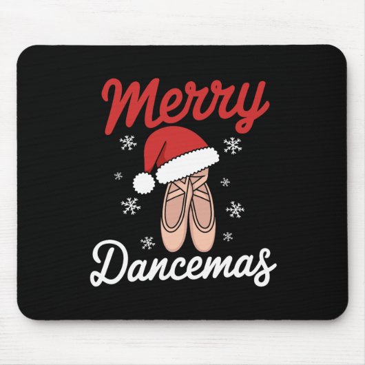 Merry Dancemas Ballet Dancer Dozentin Weihnachtsma Mousepad (Vorne)