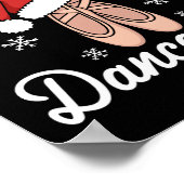 Merry Dancemas Ballet Dancer Dozentin Weihnachtsma Poster (Ecke)