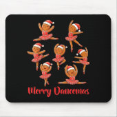 Merry Dancemas Ballet Dancer Gingerbread Teacher C Mousepad (Vorne)