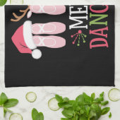 Merry Dancemas Weihnachtsballett Schuhe tanzen Geschirrtuch (Gefaltet)