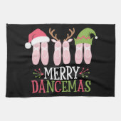 Merry Dancemas Weihnachtsballett Schuhe tanzen Geschirrtuch (Horizontal)