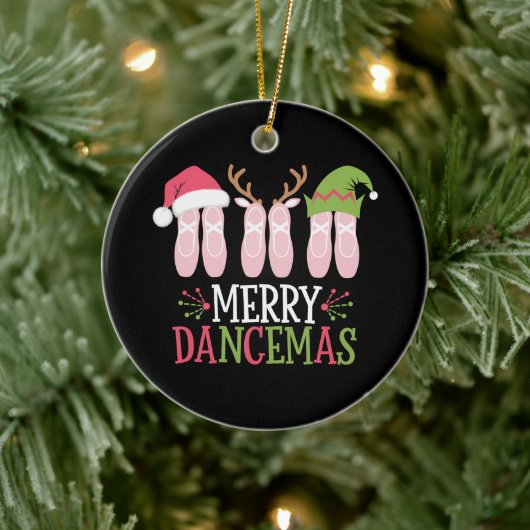 Merry Dancemas Weihnachtsballett Schuhe tanzen Keramik Ornament (Baum)