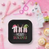 Merry Dancemas Weihnachtsballett Schuhe tanzen Pappteller (Party)