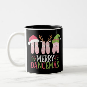 Merry Dancemas Weihnachtsballett Schuhe tanzen Zweifarbige Tasse