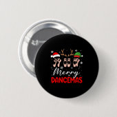 Merry Dancemas Weihnachtsballett Scute Ss Niedlich Button (Vorne & Hinten)