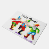 Merry Dancing Elves Fußmatte (Schrägansicht)