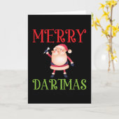 Merry Dartmas - Frohe Weihnachtszeit Karte (Gelbe Blume)