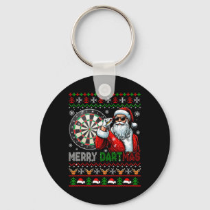 Merry Dartmas Weihnachtsfeiern Dart Sweatspiel Schlüsselanhänger
