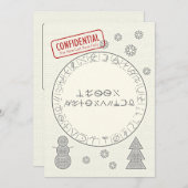 Merry Decryptmas Feiertagskarte (Vorne/Hinten)