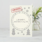 Merry Decryptmas Feiertagskarte (Stehend Vorderseite)