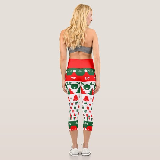 Merry Deer Capri Leggings (Rückseite)