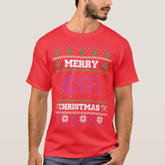 Merry DeFi Christmas Ugly Christmas Sweater  T-Shirt