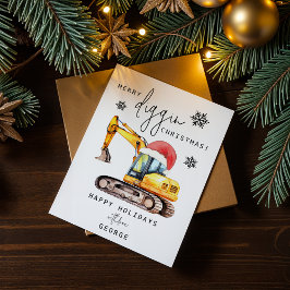 Merry Diggin Christmas Feiertagskarte