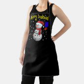 Merry Dinkmas - Pickleball Snowman Schürze (InSitu)