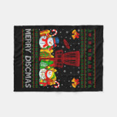 Merry Discmas Ugly Xmas Sweaters Funny Disc Golf C Fleecedecke (Vorderseite (Horizontal))