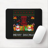 Merry Discmas Ugly Xmas Sweaters Funny Disc Golf C Mousepad (Mit Mouse)