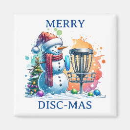 Merry Disk-mas | Disk Golf Christmas Magnet