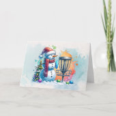 Merry Disk-mas | Disk Golf Personalisierte Weihnac Karte (Vorderseite)