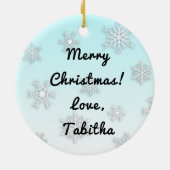 Merry Disk-Mas Funny Disk Golf Weihnachtsfeier Ker Keramik Ornament (Hinten)