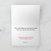 Merry Distancing Coronavirus Weihnachtskarte Karte (Innenseite)