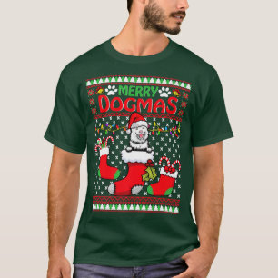 Merry Dogmas finnischer Lapphund Dog Funny Ugly Ch T-Shirt